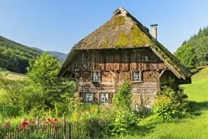 Images Dated 27th October 2021: Landwasserhof Mill and cottage garden near Elzach, Black Forest, Baden-Wurttemberg, Germany