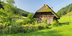 Images Dated 27th October 2021: Landwasserhof Mill and cottage garden near Elzach, Black Forest, Baden-Wurttemberg, Germany