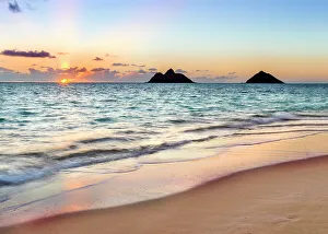Oahu Prints: Lanikai Beach, near Honolulu Oahu, Hawaii, USA