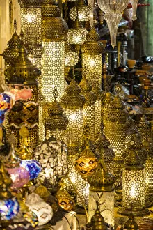 Images Dated 15th November 2019: Lantern shop in the Grand Bazaar, Istanbul, Turkey
