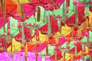 Lanterns Prints: Lanterns at Bongeunsa temple, Gangnam, Seoul, South Korea