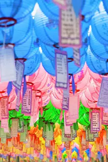Pulguksa Prints: Lanterns at Bulguksa Temple (UNESCO World Heritage Site), Gyeongju, South Korea