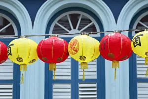 Shophouse Prints: Lanterns, Chinatown, Singapore