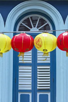 Shophouse Prints: Lanterns, Chinatown, Singapore