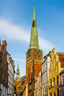 Brick Gothic Prints: LAobeck, Baltic coast, Schleswig-Holstein, Germany