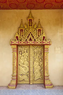 Images Dated 6th September 2018: Laos, Luang Prabang, Santi Chedi, Peacfulness Pagoda, exterior detail