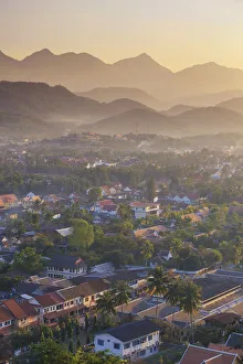 Images Dated 3rd January 2017: Laos, Luang Prabang (UNESCO Site), view from Mount Phousi