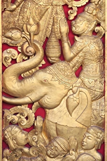 Laos, Luang Prabang (UNESCO Site), Temple Detail
