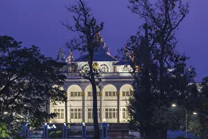 Laos, Vientiane, Presidential Palace, dawn