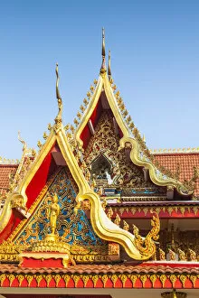 Laos, Vientiane, Wat Chanthabuli, detail