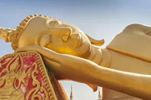 Laos Gallery: Laos, Vientiane, Wat That Luang Tai, reclining Buddha