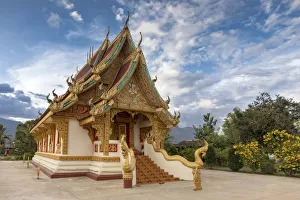 Steep Prints: A Laotian style temple, Champasak, Laos