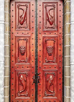 Las Lajas Sanctuary, detailed view, Narino Departmant, Colombia