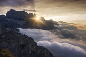 Rugged Peak Prints: Late summer sunrise in the Dolomites, Italy
