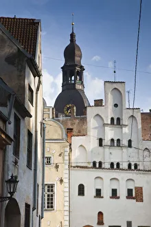 Images Dated 7th September 2010: Latvia, Riga, Old Riga, Three Brothers houses, oldest in city