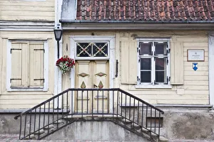 Kurzeme Prints: Latvia, Western Latvia, Kurzeme Region, Kuldiga, oldest house in the Kurzeme Region, b