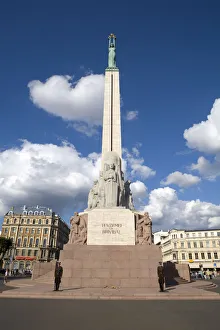 Images Dated 22nd December 2008: Latvian Freedom Monument, Riga, Latvia
