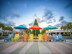 Lauderdale by the Sea with christmas Decorations and Christmas Tree, Christmas by the Beach Lauderdale by the Sea, Fort Lauderdale, Florida, USA