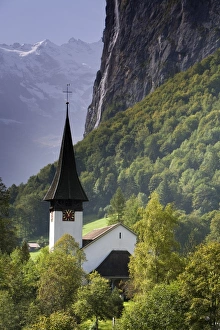 Country Side Prints: Lauterbrunnen Church