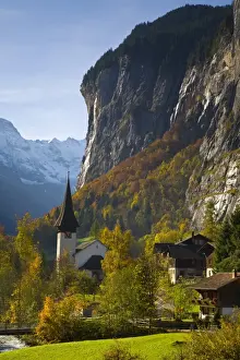Lauterbrunnen Church, Berner Oberland, Switzerland