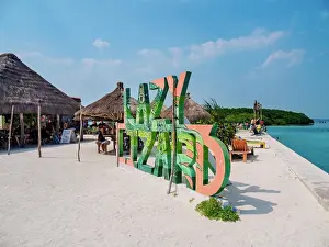 Grill Prints: The Lazy Lizard Bar and Grill, The Split, Caye Caulker, Belize District, Belize