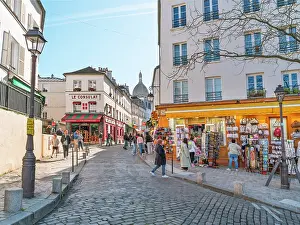 Montmartre Prints: Le Consulat Cafe, Montmartre, Paris, France