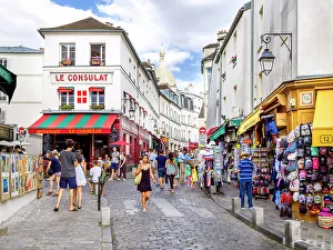 Sacre Coeur Prints: Le Consulat, Cafe Restaurant Montmartre, Paris, Ile de France, France