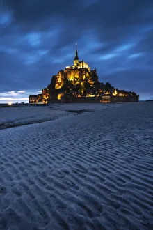 Francia Prints: Le mont Saint Michel, Normandy, France, Europe