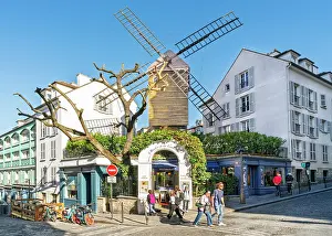 Local Prints: Le Moulin de la Galette Windmill, Montmartre, Paris, France