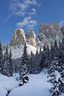 Le Odle Group / Geisler Spitzen, Val di Funes, Italian Dolomites mountains, Trentino-Alto
