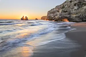 Melendugno Prints: Le due Sorelle stacks (Two Sisters) at sunrise (Torre dell Orso, Melendugno