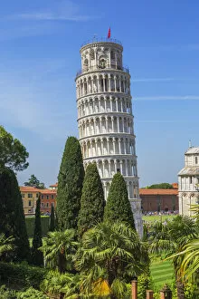 Images Dated 11th June 2018: Leaning Tower, Campo dei Miracoli, Pisa, Tuscany, Italy, Europe
