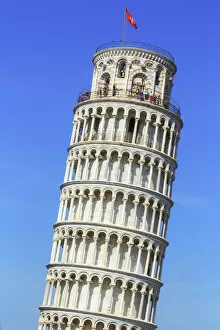 Images Dated 11th June 2018: Leaning Tower, Campo dei Miracoli, Pisa, Tuscany, Italy, Europe