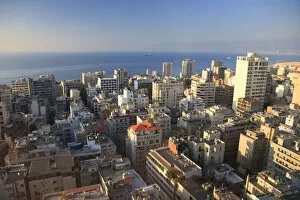 Lebanese Collection: Lebanon, Beirut, aerial view