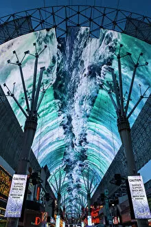 March Gallery: LED canopy over Fremont Street, Downtown, Las Vegas, Nevada, USA
