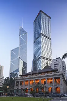 Bank Of China Prints: Legislative Council Building, Bank of China and Cheung Kong Centre, Central, Hong Kong
