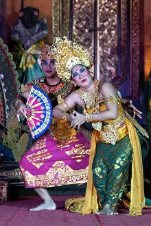 Dance Prints: Legong (traditional Balinese dance) performance at Ubud Palace, Bali, Indonesia
