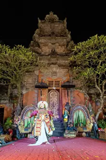Temples Prints: Legong (traditional Balinese dance) performance at Ubud Palace, Bali, Indonesia