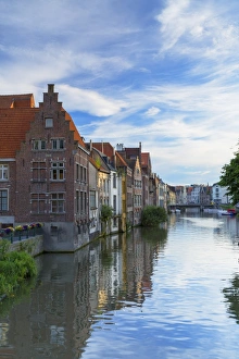 Leie Canal, Ghent, Flanders, Belgium