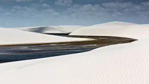 Lagoons Prints: Lencois Maranhenses near Barreirinhas. Maranhao, Brazil, South America
