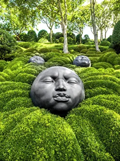 Seine Maritime Prints: Les Jardins, ETRETAT Seine Maritime, Normany, France