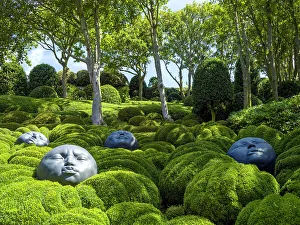 Seine Maritime Prints: Les Jardins, ETRETAT Seine Maritime, Normany, France
