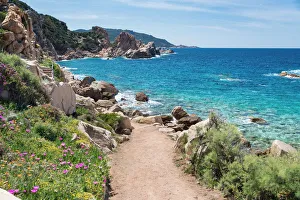 Mediterranean Prints: Li Cossi Beach, Costa Paradiso, Olbia Tempio province, sardinia, italy