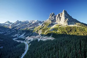 Tourist Site Prints: Liberty Bell Mountain, Washington Pass, North Cascades National Park, Washington, USA