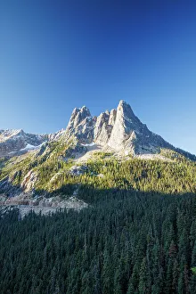 Tourist Site Prints: Liberty Bell Mountain, Washington Pass, North Cascades National Park, Washington, USA