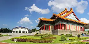 Taipei Prints: Liberty Square Arch and National Concert Hall in Liberty Square, Taipei, Taiwan