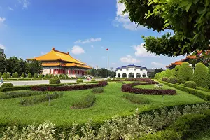Taipei Prints: Liberty Square Arch and National Theatre in Liberty Square, Taipei, Taiwan