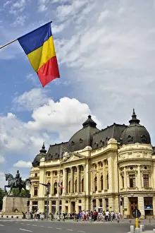 Bucharest Prints: Library of Carol I University Foundation in Calea Victoriei, the oldest and most