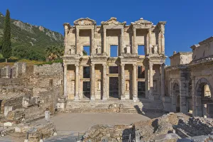 Ephesus Prints: Library of Celsus, Ruins of ancient Ephesus, Selcuk, Izmir Province, Turkey