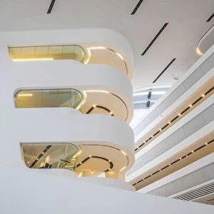 Images Dated 7th September 2017: Library at Vienna University of Economics and Business (by Zaha Hadid) Vienna, Austria